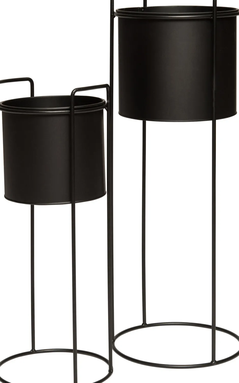 Intratuin Blumentopf auf Ständer D 23 cm H 65 cm schwarz| Blumentöpfe|Blumentöpfe & Pflanzgefäße