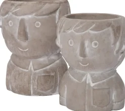 Intratuin Blumentopf Beau grau D 10,5 H 10,5 cm| Blumentöpfe|Blumentöpfe & Pflanzgefäße