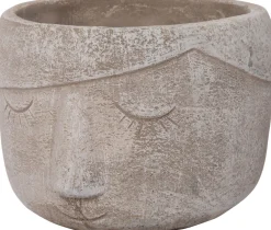 Intratuin Blumentopf Beau grau D 11,5 H 12 cm| Blumentöpfe|Blumentöpfe & Pflanzgefäße