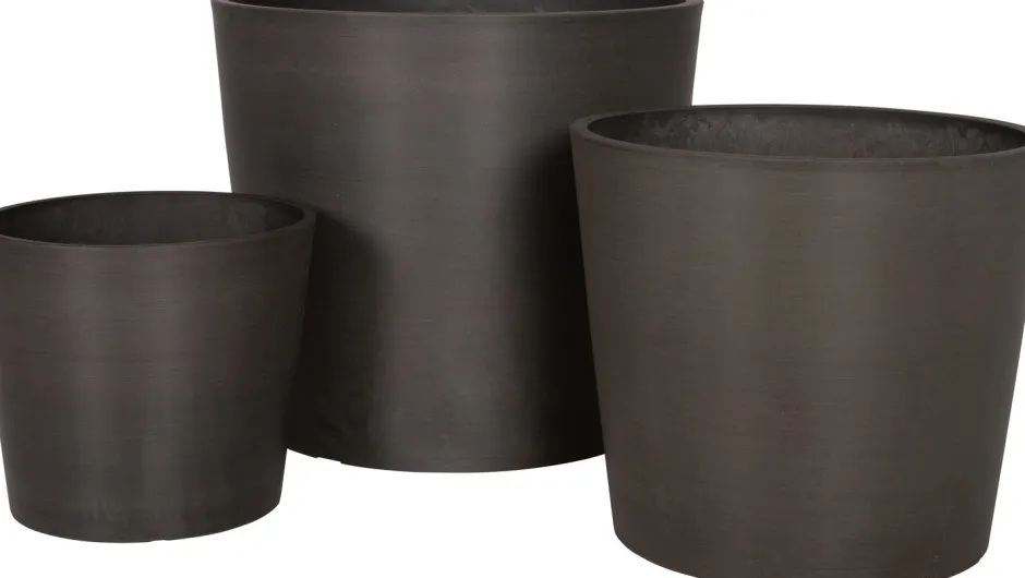 Intratuin Blumentopf Boaz grau D 30 H 26,5 cm| Blumentöpfe|Blumentöpfe & Pflanzgefäße