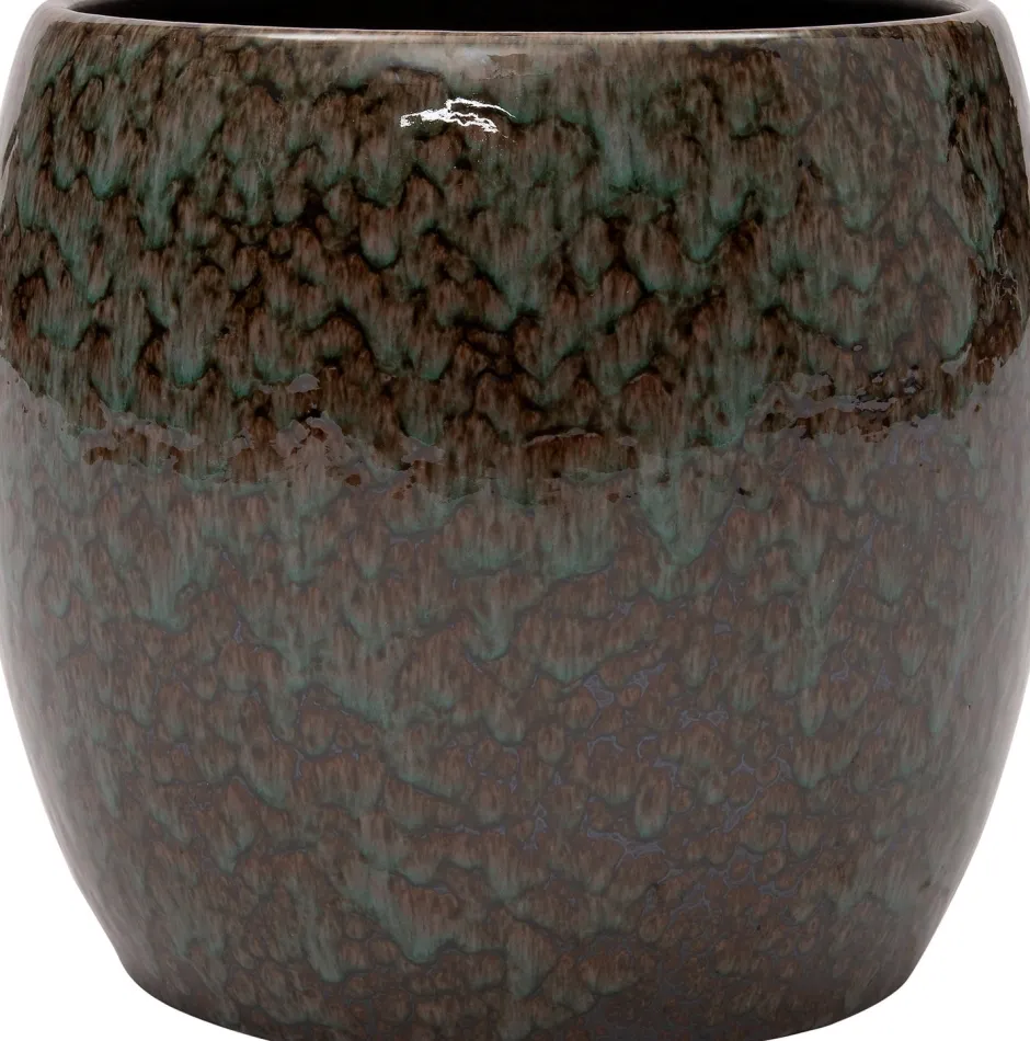 Intratuin Blumentopf Braz grün D 28 H 28 cm| Blumentöpfe & Pflanzgefäße|Blumentöpfe