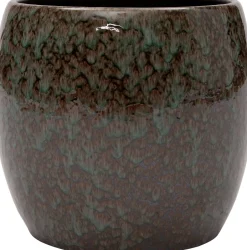 Intratuin Blumentopf Braz grün D 38 H 38 cm| Blumentöpfe & Pflanzgefäße|Blumentöpfe