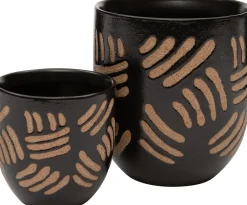 Intratuin Blumentopf Dio D 7,5 cm H 7,5 cm schwarz| Blumentöpfe & Pflanzgefäße|Blumentöpfe