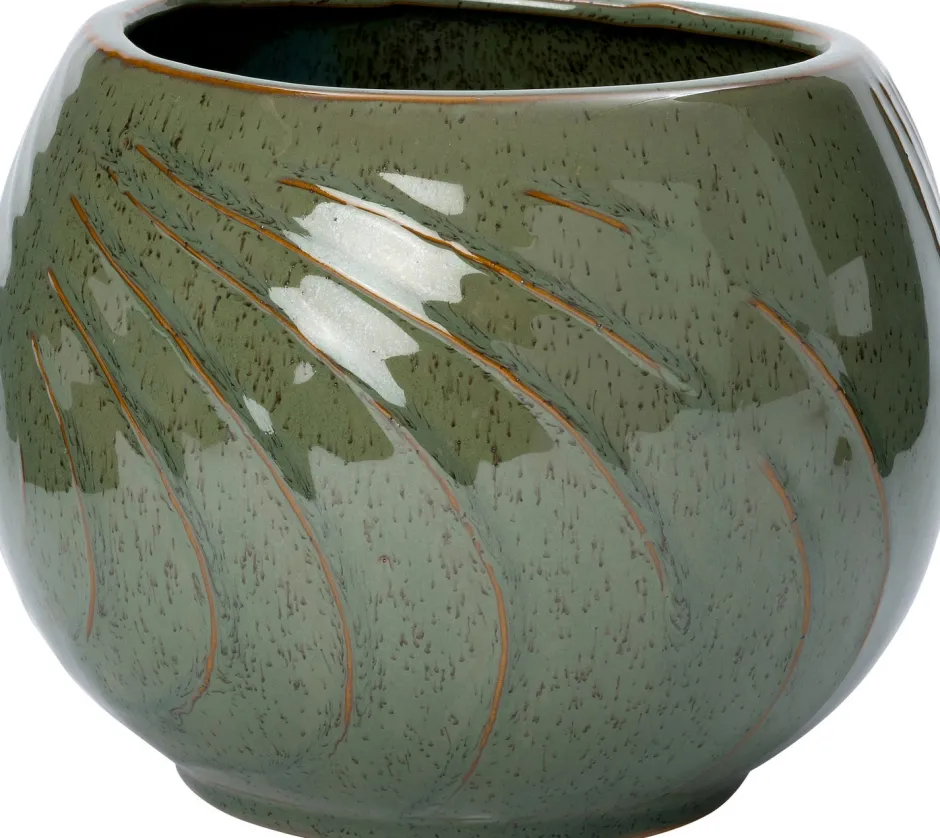 Intratuin Blumentopf Dorit grün D 14 H 11 cm| Blumentöpfe|Blumentöpfe & Pflanzgefäße