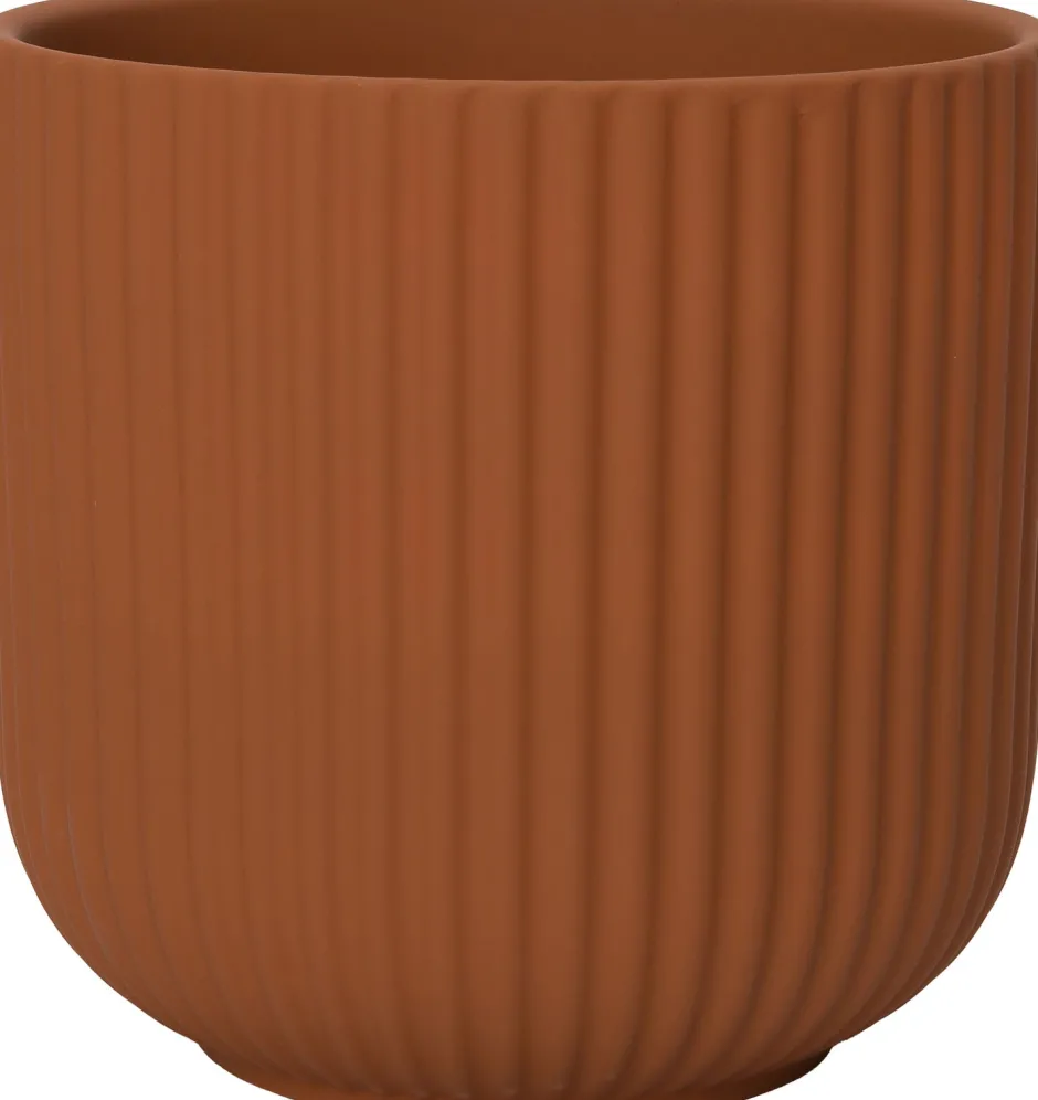 Intratuin Blumentopf Elle orange D 17 H 16,5 cm| Blumentöpfe|Blumentöpfe & Pflanzgefäße