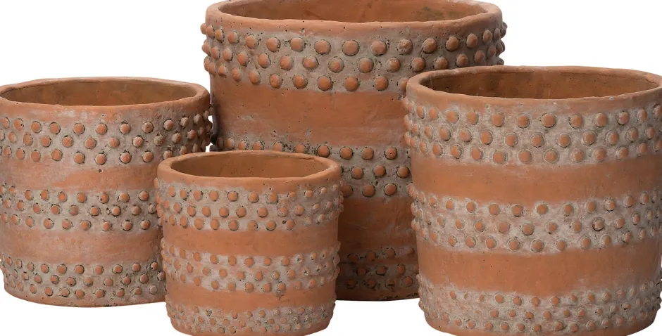 Intratuin Blumentopf Essa terrakotta D 14,5 H 13 cm| Blumentöpfe|Blumentöpfe & Pflanzgefäße