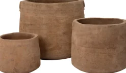 Intratuin Blumentopf Geleen taupe D 26 H 21 cm| Blumentöpfe|Blumentöpfe & Pflanzgefäße