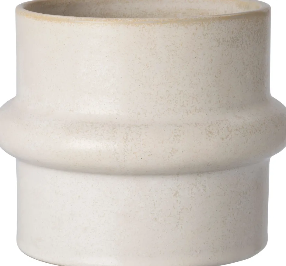 Intratuin Blumentopf Helle creme D 23 H 16,5 cm| Blumentöpfe & Pflanzgefäße|Blumentöpfe