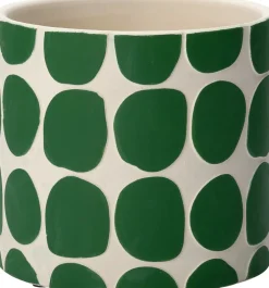 Intratuin Blumentopf Idar grün D 7 H 6,5 cm| Blumentöpfe & Pflanzgefäße|Blumentöpfe