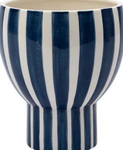 Intratuin Blumentopf Inas blauw / wit D 18 H 20 cm| Blumentöpfe & Pflanzgefäße|Blumentöpfe