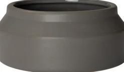 Intratuin Blumentopf Janna grau D 20,5 H 8,5 cm| Blumentöpfe & Pflanzgefäße|Blumentöpfe