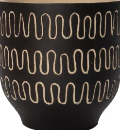 Intratuin Blumentopf Jits schwarz D 14 H 14 cm| Blumentöpfe|Blumentöpfe & Pflanzgefäße