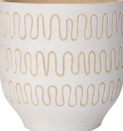 Intratuin Blumentopf Jits weiß D 14 H 14 cm| Blumentöpfe & Pflanzgefäße|Blumentöpfe