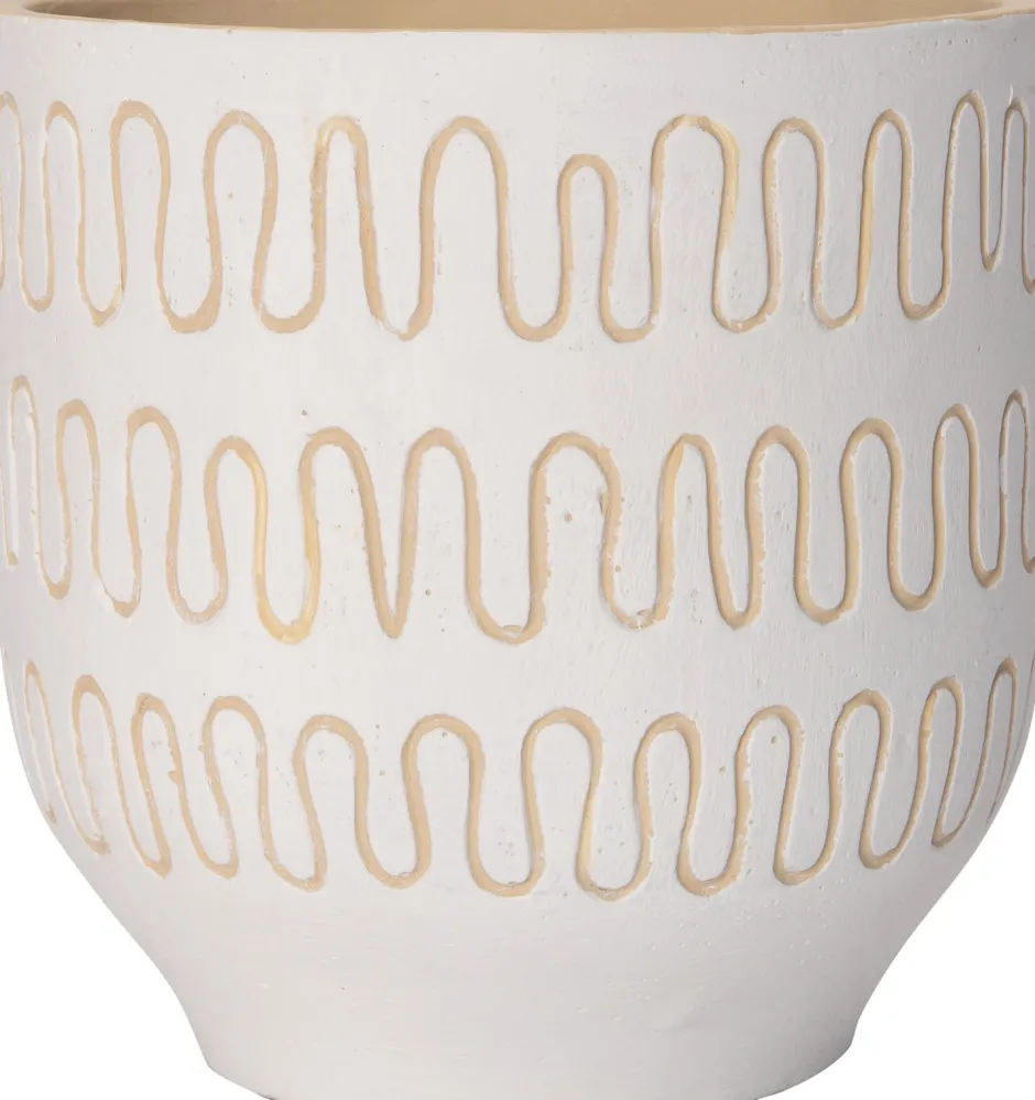 Intratuin Blumentopf Jits weiß D 14 H 14 cm| Blumentöpfe & Pflanzgefäße|Blumentöpfe