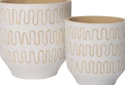 Intratuin Blumentopf Jits weiß D 14 H 14 cm| Blumentöpfe & Pflanzgefäße|Blumentöpfe