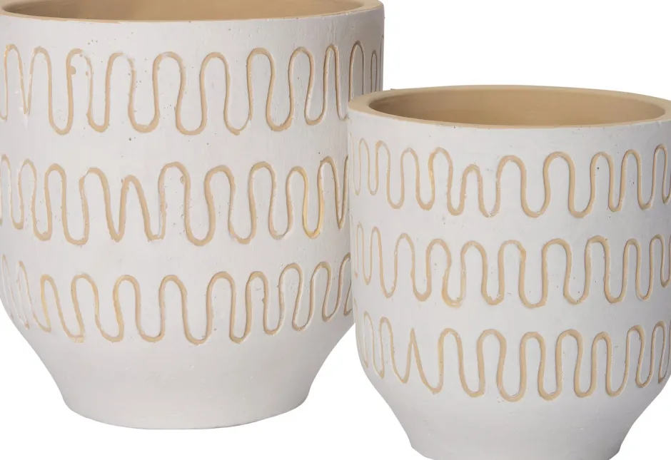 Intratuin Blumentopf Jits weiß D 14 H 14 cm| Blumentöpfe & Pflanzgefäße|Blumentöpfe