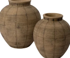 Intratuin Blumentopf Julia braun D 33,5 H 35 cm| Blumentöpfe|Blumentöpfe & Pflanzgefäße