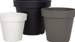 Intratuin Blumentopf Lofly D 39 H 36,1 cm grau| Blumentöpfe|Blumentöpfe & Pflanzgefäße