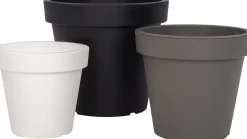 Intratuin Blumentopf Lofly 49 H 45,5 cm grau| Balkonkästen|Blumentöpfe & Pflanzgefäße