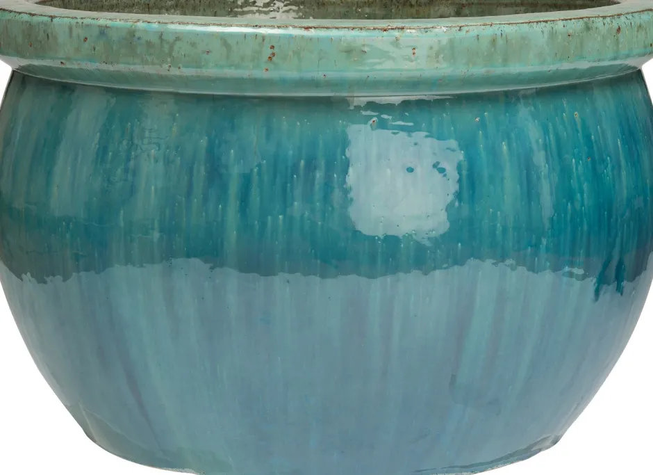 Intratuin Blumentopf Sandra D 52 cm H 31 cm türkis| Blumentöpfe|Blumentöpfe & Pflanzgefäße