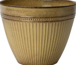 Intratuin Blumentopf Streifen beige D 33 H 26 cm| Blumentöpfe|Blumentöpfe & Pflanzgefäße