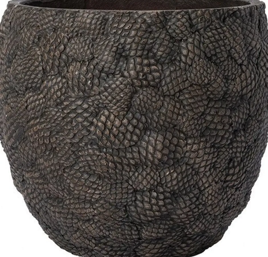 Intratuin Blumentopf Tannenzapfen braun D 26 H 25 cm| Blumentöpfe|Blumentöpfe & Pflanzgefäße