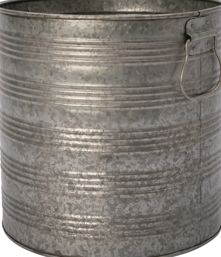 Intratuin Blumentopf Vivi zink D 31 H 30 cm| Blumentöpfe|Blumentöpfe & Pflanzgefäße