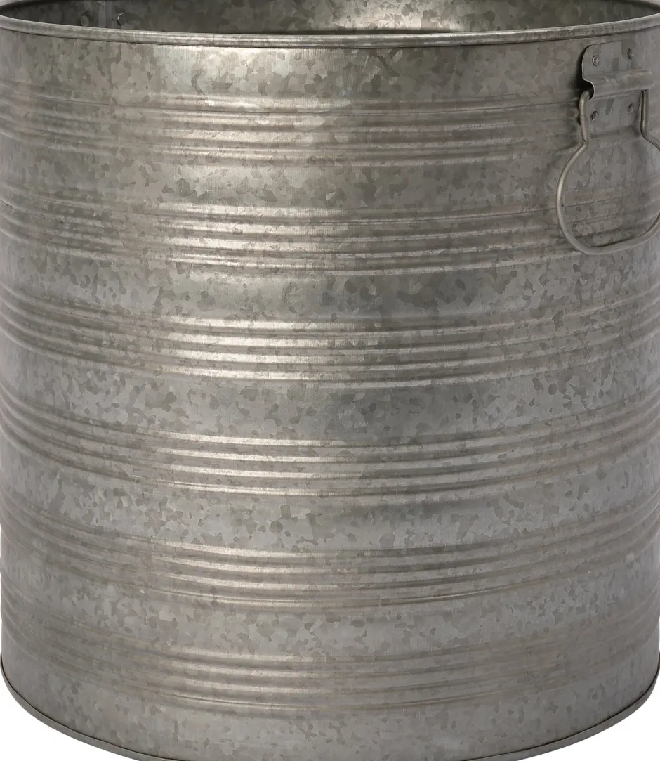 Intratuin Blumentopf Vivi zink D 37 H 36 cm| Blumentöpfe|Blumentöpfe & Pflanzgefäße