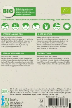 Intratuin Buschbohne gelb (Phaseolus vulgaris 'Dior') (BIO) Samen| Gemüsesamen|Saatgut