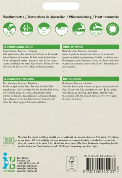 Intratuin Buschbohne (Phaseolus vulgaris 'Sonate') Samen| Gemüsesamen|Saatgut