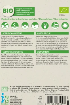Intratuin Busch-Trockenbohne (Phaseolus vulgaris 'Stammkievit') (BIO) Samen| Gemüsesamen|Saatgut