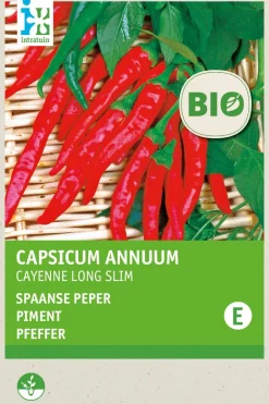 Intratuin Chili (Capsicum annuum 'De Cayenne') (BIO) Samen| Gemüsesamen|Saatgut