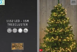 Intratuin Cluster-Lichterkette 15 m mit 1152 LED Lämpchen warmweiß| Weihnachtsbaumbeleuchtung