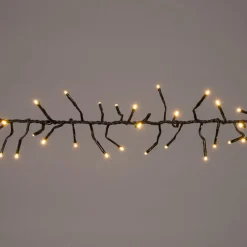 Intratuin Cluster-Lichterkette 2,5 m mit 192 LED Lämpchen warmweiß| Weihnachtsbaumbeleuchtung