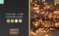 Intratuin Cluster-Lichterkette 11,5 m mit 1920 Lämpchen klassisch warm| Weihnachtsbaumbeleuchtung