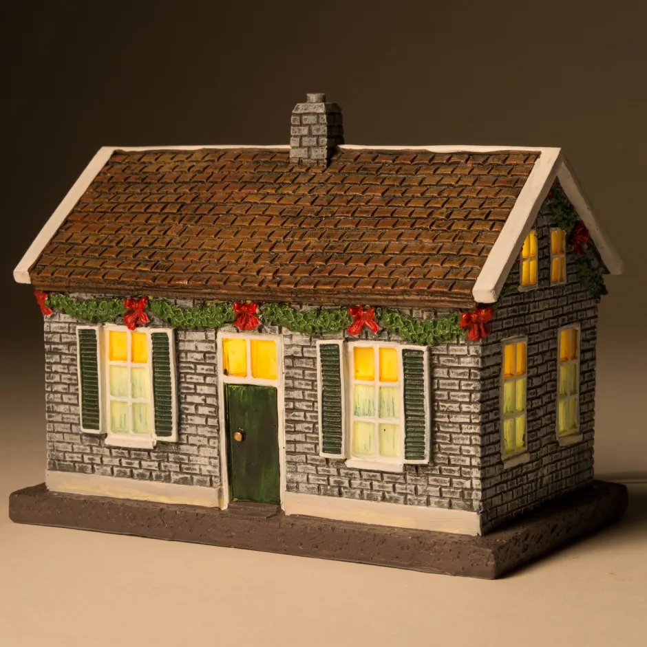 Intratuin De Brink Weihnachtshäuschen Bauernhof 15,5 x 10 x 12,5 cm| Weihnachtshäuschen