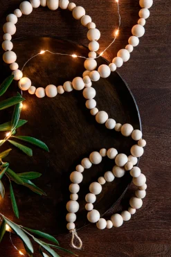 Intratuin Deko Perlenkette Holz 1,52 m| Weihnachtsgirlanden & Lametta
