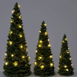 Intratuin Dekobaum Briann grün mit Beleuchtung D 10 H 24 cm| Weihnachtsfiguren & -Objekte