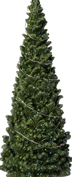 Intratuin Dekobaum Briann grün mit Beleuchtung D 7,5 H 18 cm| Weihnachtsfiguren & -Objekte