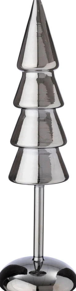 Intratuin Dekobaum Kiran grau mit Beleuchtung D 9,3 H 32 cm| Weihnachtsfiguren & -Objekte