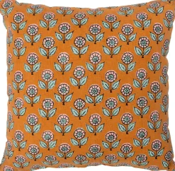 Intratuin Dekokissen Hanoi orange/grün 45 x 45 cm| Kissen|Dekokissen