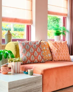 Intratuin Dekokissen Hanoi blauw/weiß 45 x 45 cm| Kissen|Dekokissen