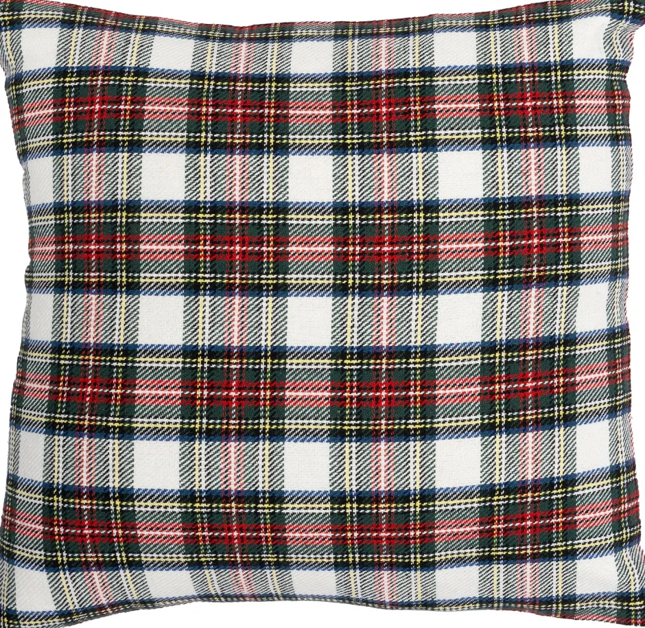 Intratuin Dekokissen Ruit weiß 45 x 45 x 1 cm| Kissen|Dekokissen