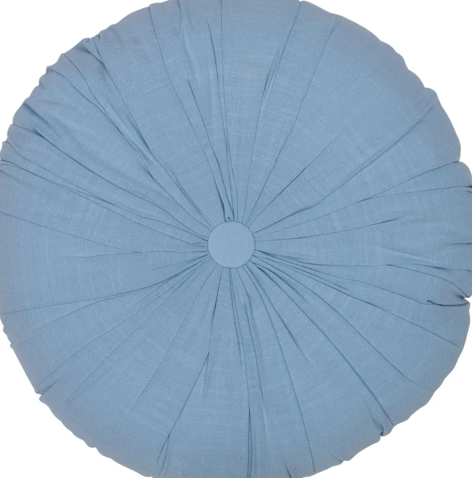 Intratuin Dekokissen Seina blau D 40 H 12 cm| Kissen|Dekokissen