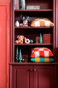 Intratuin Dekokissen Steel braun / weiß / grau 45 x 45 cm| Kissen|Dekokissen