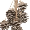 Intratuin Deko-Tannenzapfen Bund weiß 70 x 20 x 70 cm| Wandhänger