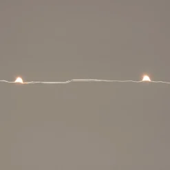 Intratuin Drahtlichterkette silber 1 m innen mit 10 LEDs warmweiß| Mini- & Drahtlichterketten