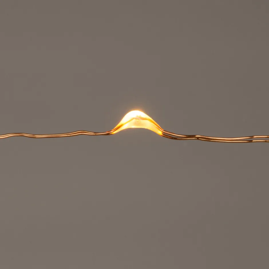 Intratuin Drahtlichterkette kupfer 1 m mit 10 LEDs warmweiß| Mini- & Drahtlichterketten