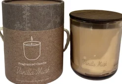 Intratuin Duftkerze im Glas Indi Vanilla Musk beige 40 D 7,8 H 9,3 cm| Kerzen Im Glas|Duftkerzen