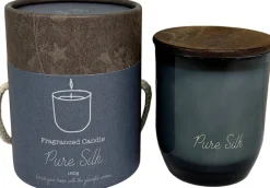 Intratuin Duftkerze im Glas Indi Pure Silk blau 40 D 7,8 H 9,3 cm| Kerzen Im Glas|Duftkerzen